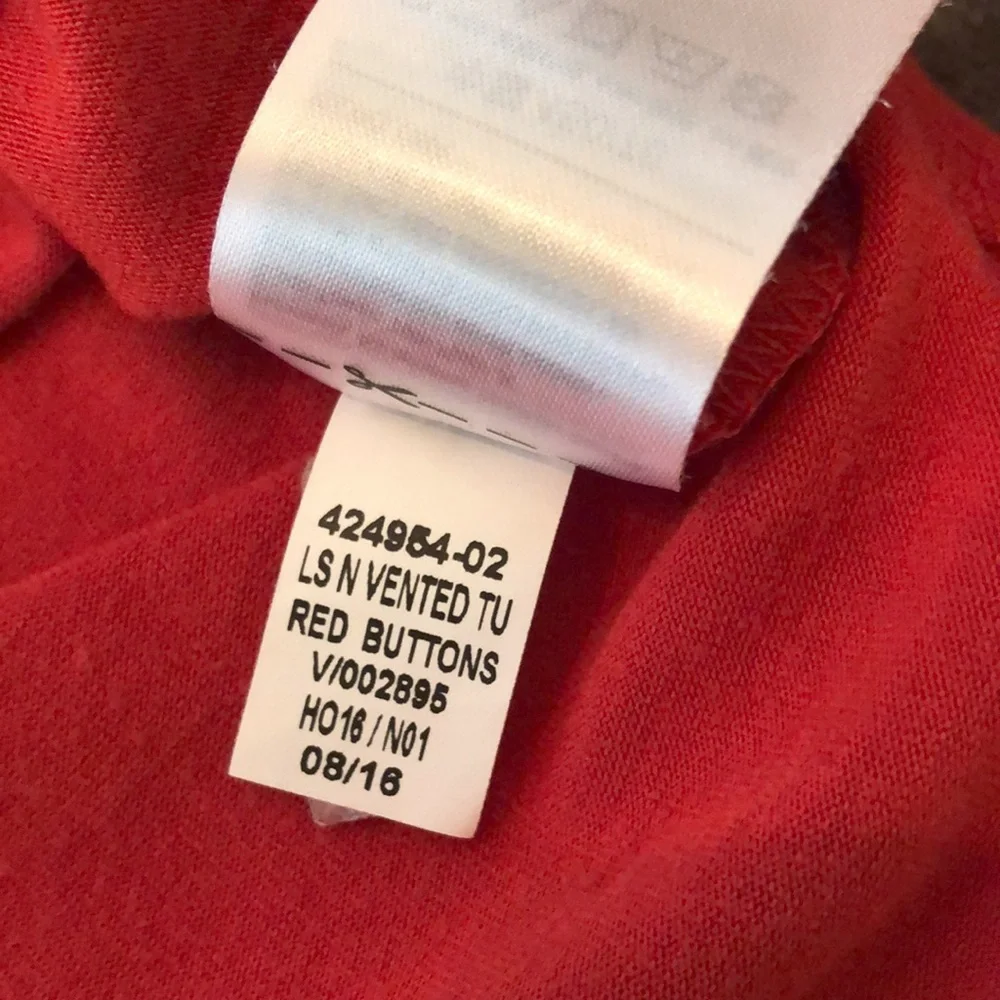 Old Navy Tunic Top in Red Size XL 14 Regular Girls